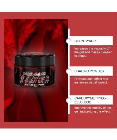  Yinhing Yinhing Fake Blood Makeup Kit with Realistic Visual Effect Coagulated Gel Spray with Safe and Non-Irritating Ingredients for Cosplay Costume Parties Halloween Pranks - Buy Online on GoSupps.com