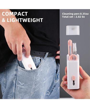Gtinna 7 in 1 Keyboard Cleaning Brush Set | Electronics Cleaner Kit with Earbuds Pen and Bluetooth Headset Charging Box | Pink - Buy Online on GoSupps.com