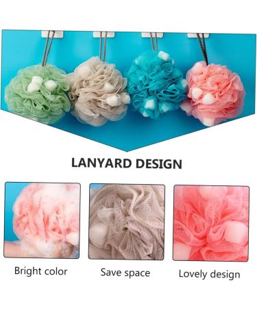 Healeved 5pcs Soft Sponge Bath Balls - Exfoliating Shower Loofah for Babies Kids & Adults - Super Soft Scrubber for a Luxurious Bath Experience - Buy Online on GoSupps.com