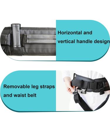 ZXJDP Gang Belt with 7 Handles | Senior Lifting & Walking Aid with One-Click Buckle | Non-Slip Transfer Straps for Elderly & Handicap Support - Buy Online on GoSupps.com