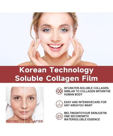 Gerrit Pure Collagen Films Korea Collagen Soluble Film Collagen Moisturizing Facial Mask Soluble Collagen Supplement Film Reduce Fine Lines Wrinkles - Buy Online on GoSupps.com