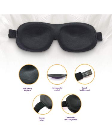 ROVAZO 3D Sleep Mask and Ear Plug Travel Set 2 Pack - Contoured Adjustable Eye Shades with Comfortable Silicone Ear Plugs - Ideal for Planes and Naps - Bonus Pouch - Buy Online on GoSupps.com