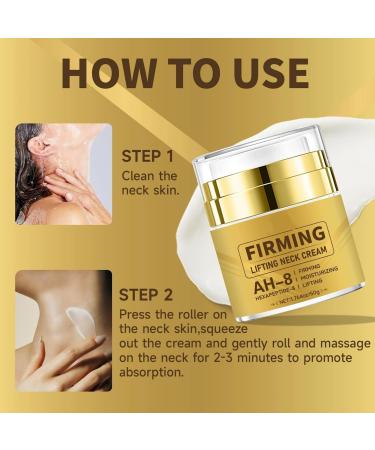 XJBD Firming & Lifting Neck Cream with Ceramide AH-8 for Women & Men - 50g Anti-Aging Cream Moisturizer for Face Neck & D collet Hydrates Smooths Fine Lines & Improves Skin Elasticity Non-sticky - Buy Online on GoSupps.com
