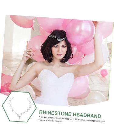 GLSTOY Bridal Headwear Forehead Headpiece Rhinestone Hair Accessory Bride Headpieces Women Head Chain Jewelry Rhinestone Head Chain Wedding Head Jewelry Rhinestone Headpiece Metal Jewelry - Buy Online on GoSupps.com