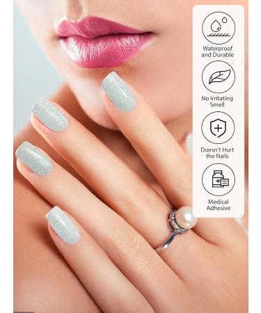 Kalolary 20PCS Gel Nail Polish Strips Nail Gel Art Sticker Full Nail Wraps Decals with Nail File and Stick for Women Girls Nail Art Decor (UV/LED Lamp Required) (D) - Buy Online on GoSupps.com