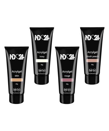 Poly Tube Set Dark Babyboomer - Ivory Blush Peach Skin & Rouge (4 x 30g) - International Shipping Available - Buy Online on GoSupps.com
