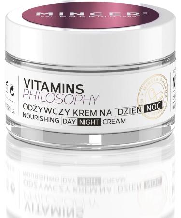  MINCER EST. PHARMA 1989 Mincer Pharma Vitamins Philosophy Regenerating Night Cream for Mature Skin with Grape Oil Vitamins A B C E F PP D and Moringa Butter 50 ml - Buy Online on GoSupps.com