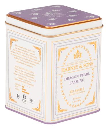 Harney & Sons Dragon Pearl Jasmine Tea Sachets - 20 Premium Bags | 1.4 oz - Buy Online on GoSupps.com