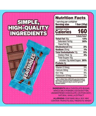 Mr Beast Feastables value pack of 24 Milk chocolate Milk crunch and Milk oeanut butter flavours 840g - Buy Online on GoSupps.com