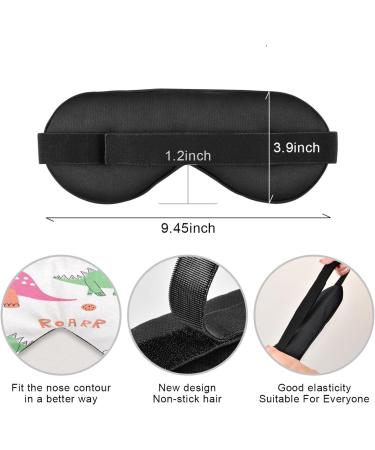Roar in Style with WELLDAY Funny Dinosaurs Sleep Mask | Adjustable Eye Shade for Men and Women - Buy Online on GoSupps.com
