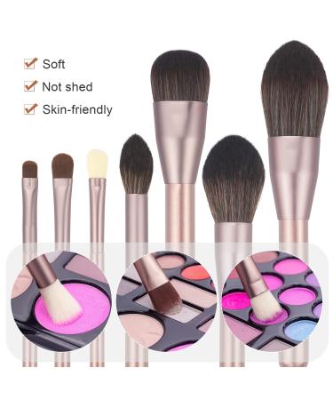 Rose Gold 12Pcs Makeup Brushes Set - Foundation, Powder, Eyeshadow, Concealers, Blush Face Make up Brushes Kit - Buy Online on GoSupps.com