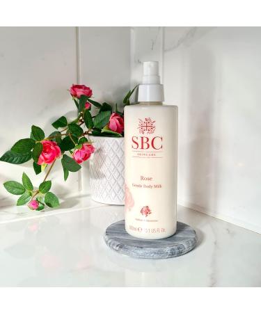 SBC Skincare Soft Rose Body Milk | Light Body Milk Delicately Scented | Moisturizing & Soothing - Buy Online on GoSupps.com