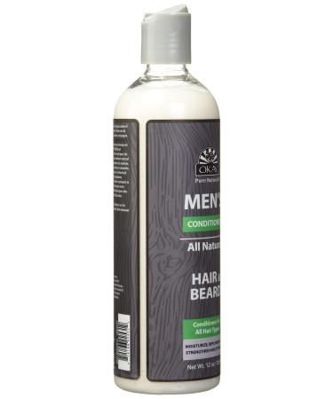 Okay Men's All Natural Hair & Beard Conditioner - 12 Fl Oz | Nourish & Hydrate for Healthier Hair - Buy Online on GoSupps.com