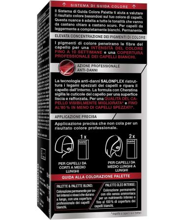  Schwarzkopf Schwarzkopf Permanent Hair Color Palette Hair Dye Professional Hair Color Cream Gray Coverage Anti-Damage System Shade 4-8 Chocolate Brown - Buy Online on GoSupps.com