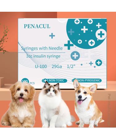 PENACUL 1cc Lab Syringes with Needle 29 Gauge - Pack of 100 - Buy Online on GoSupps.com