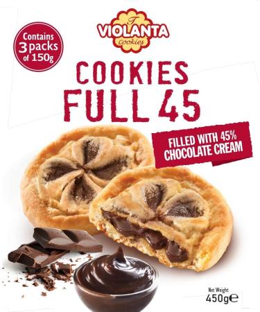 Chocolate Cookies Chocolate Cream Filled Cookies Full 45% 2X450g (900g) Crispy Cookie Dough Boxed Treatz - Buy Online on GoSupps.com
