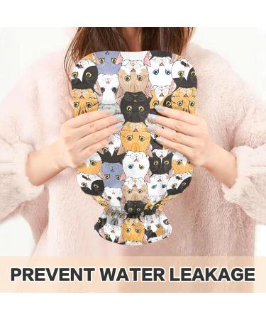 Cute Cats Heat Bottle - 1L Pain Relief Hot Water Bag for Muscle Injuries | International Shipping - Buy Online on GoSupps.com