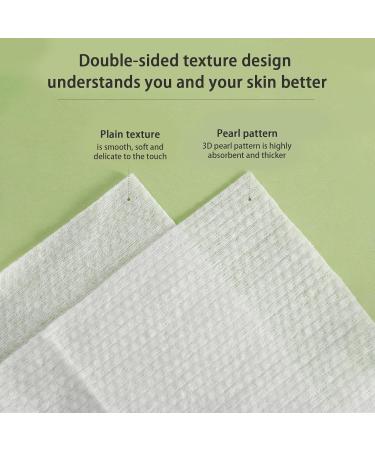 Facial Cotton Tissue | Thickened Facial Paper Towel Pearl Pattern Design | Large Face Towel Hygienic Dry Sheet for Face Washing Sensitive Skin Makeup Remover - Buy Online on GoSupps.com