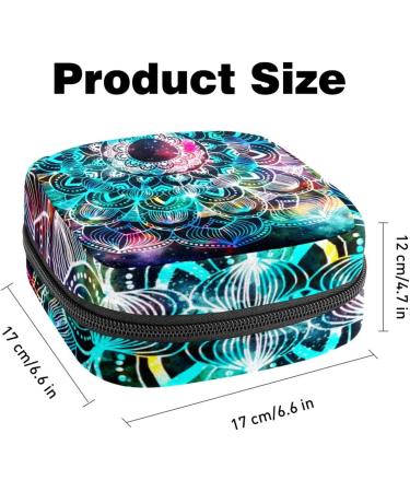 Portable Women's Binding-Up Bags | Menstrual Cup & Tampon Pouches for Teens | Antique Galaxy Mandala Design - Buy Online on GoSupps.com