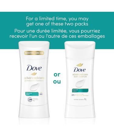 Dove Advanced Care Antiperspirant Deodorant for Women Unscented with Pro-Ceramide Technology for Soft Resilient Skin 74 g - Buy Online on GoSupps.com