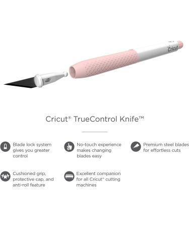 Cricut TrueControl Precision Knife Kit for Art, Scrapbooking, Stencils & DIY Projects - Includes 5 Spare Blades - Rose - Buy Online on GoSupps.com