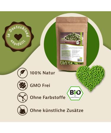 Jeske Sports Supplies Mynatura Green organic peas vegetables green peas vegan food eating peas garden peas vegetable snack side dish in bag 2000 g - Buy Online on GoSupps.com