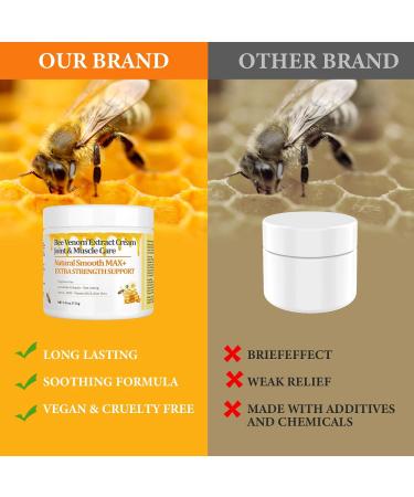 New Zealand Bee Venom Cream High Strength Recovery Muscle Joint Cream Natural Organic Soothe Back Neck Hands Feet Shoulder Leg Knee Ankle Pain 2 Fl Oz (Pack of 1) - Buy Online on GoSupps.com