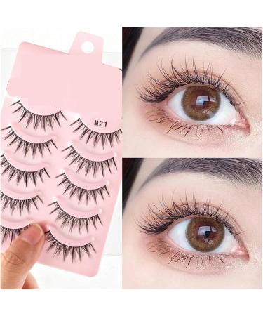 UAMOU 2-50Boxes Manga Lashes False Eyelashes Doll Korean Natural Anime Lashes Spiky Thick Faux Mink Eye Lash Strips Makeup Cheerfully (Color : M23 Size : 30 boxes) - Buy Online on GoSupps.com