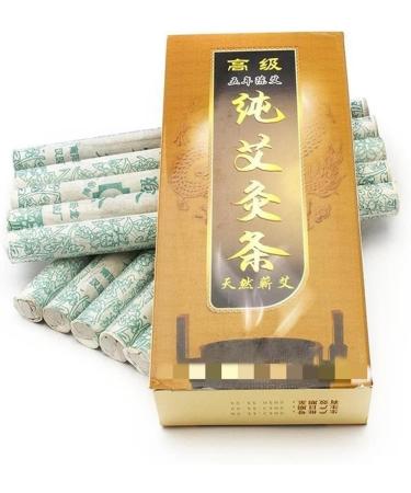 BUNIQ Moxibustion Sticks - 10 Pure Moxa Rolls for Traditional Massage Anti-Stress & Meridian Warmth - Buy Online on GoSupps.com