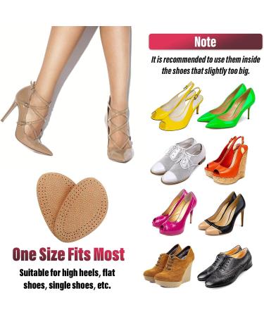 Sibba Leather Half Insoles - Soft Latex Orthotic Insoles for Women's Heels, Flats, Boots - Comfortable Half Forefoot Insole - Buy Online on GoSupps.com