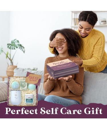 Purple Canyon Bath Gift Set for Women - Revitalizing Eucalyptus Spearmint & Cucumber Mint Self-Care | International Shipping Available - Buy Online on GoSupps.com