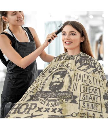Buy Visesunny Vintage Hairdressing Cape | Anti-Static Barber Cape | Professional Salon Polyester | Water-Resistant & Adjustable | Multi-Functional - Buy Online on GoSupps.com