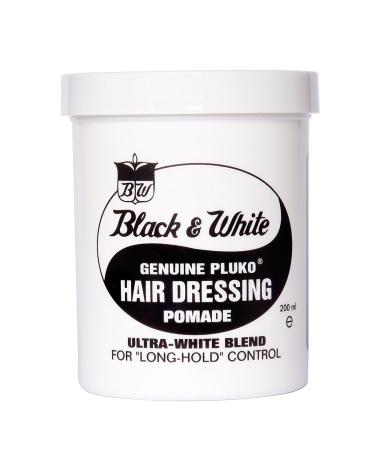 Black & White Genuine Pluko Hair Dressing Pomade Ultra White Blend 200Ml 6.76 Fl Oz (Pack of 1) - Buy Online on GoSupps.com