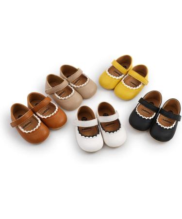 Baby Girl's Mary Jane First Walking Shoes - Anti-Slip Princess Shoes for Infants 0-6 Months - Buy Online on GoSupps.com