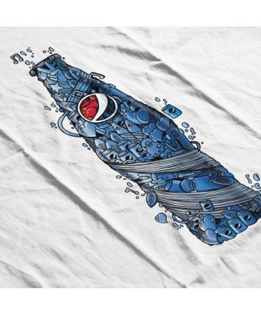All+Every Pepsi Doodle Bottle Men's T-Shirt S White - Buy Online on GoSupps.com