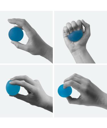 Therapy Gel Ball Hand Trainer - High Quality Hand Muscle Trainer & Anti-Stress Ball (Black Extra Strong) for Finger Stretching & Coaching - Buy Online on GoSupps.com