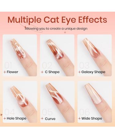 9D Cat Eye Gel Nail Polish Set | 12 Colors Holographic Glitter Cateye Gel Polish | Soak Off UV Gel for DIY Manicure Salon - SUPWEE - Buy Online on GoSupps.com