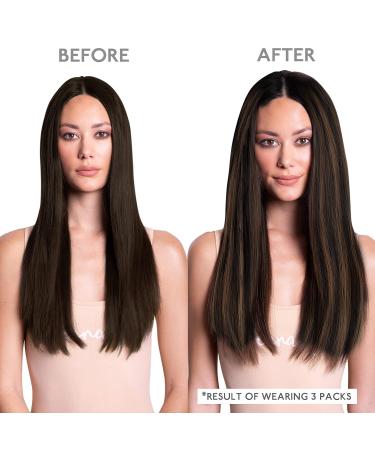 Premium Balayage Tape-In Hair Extensions | 20pcs 50g 14 inch Remy Real Hair - Natural Black to Chestnut Brown - Buy Online on GoSupps.com