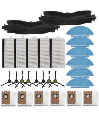 EpheyFIF Vacuum Filters Replacement Kit For Conga 7490/7290 For Eternal Spare Parts Mop Mat Dust Bag Main Side Brush Filter Mop Main Brush (27Pcs)