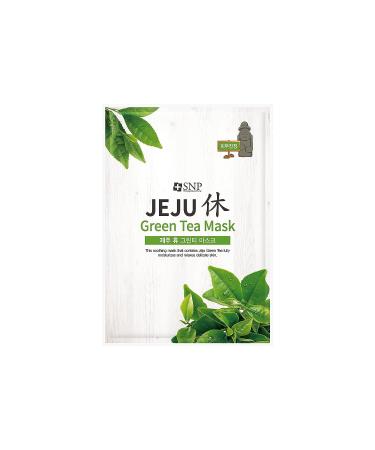 SNP Jeju Rest Green Tea Sheet Mask for Maximum Hydration - 10 Pack for Dry Skin - Korean Beauty Skincare for Men and Women - Buy Online on GoSupps.com