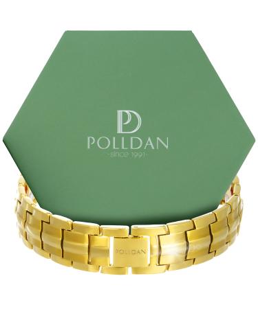 POLLDAN Magnetic Bracelets For Women With 6000 Gauss Power | Womens Magnetic Bracelet With Adjustable Length and Sizing Tool | Combination of Stainless Steel and Titanium Alloys Provide Jewelry Protection | Pulseras Magneticas Pure Gold