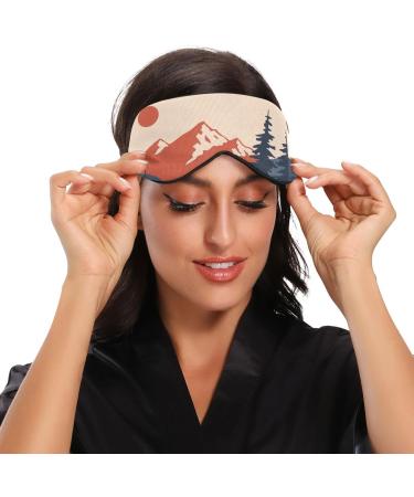 Haskirky Light Blocking Eye Mask Breathable and Adjustable Adult Men and Women Travel on Business Trips Yoga Meditation Light Smooth Comfortable Eye Mask Office Deep Sleep Goodies Mountain Landscap - Buy Online on GoSupps.com