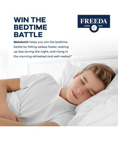 FREEDA Melatonin 1 mg Sugar-Free Chewable Tablets Natural Fruit Flavor Sleep Aid for Adults and Kids Ages 3 and Up Non-Habit Forming Vegan Gluten-Free Kosher Made in USA (180 Count) 180 Count (Pack of 1) - Buy Online on GoSupps.com