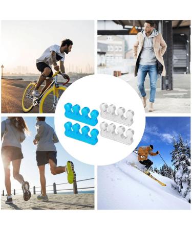 JOCXZI Pack of 4 Toe Separators - Nail Polish Nail Polish Toe Separator Toe Separator Women's Silicone Finger Separator for Overlapping Toes Bunions Hammer Toes Foot Pain Relief - Buy Online on GoSupps.com