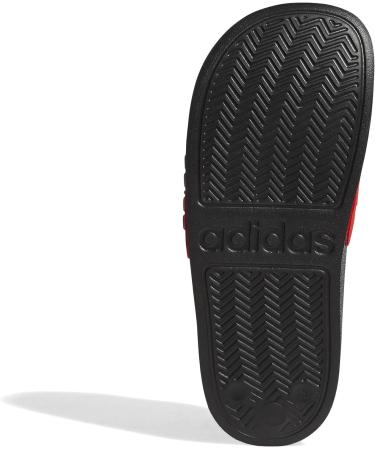 Buy Adidas Unisex Kids Adilette Shower Slippers 36 EU - Core Black Ftwr White & Vivid Red | International Shipping Available - Buy Online on GoSupps.com