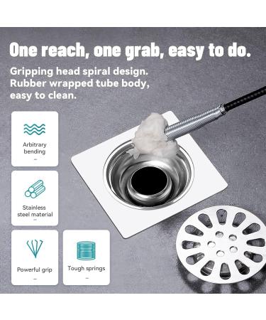 Buy Sewer Cleaning Hook | Eco-Friendly Kitchen Clog Remover & Hair Tool - No Chemicals Needed - Buy Online on GoSupps.com