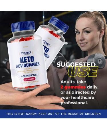 1st Choice Keto ACV Gummies for Advanced Weight Loss - 30 Days Supply - Buy Online on GoSupps.com