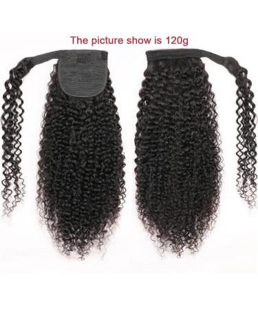 Ponytail Extension 12-26" Kinky Curly Ponytail Human Hair Ponytail for Black Women Curly Wrap Around Ponytail Hair Piece Clip In Human Hair Extension Natural Black Ponytail Hair Extension(22inches 100 22inches 100g Kinky Curly - Buy Online on GoSupps.com
