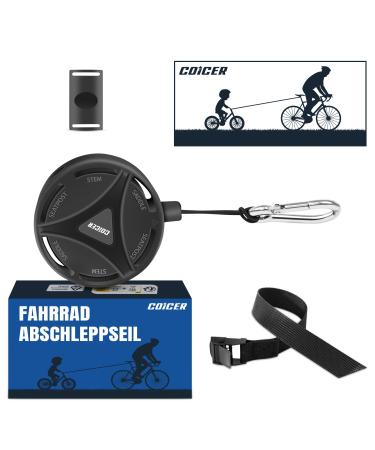 Coicer bike tow rope children 2m bike traction rope parents child train rope tow rope bike children's bike for children mtb bike black - Buy Online on GoSupps.com