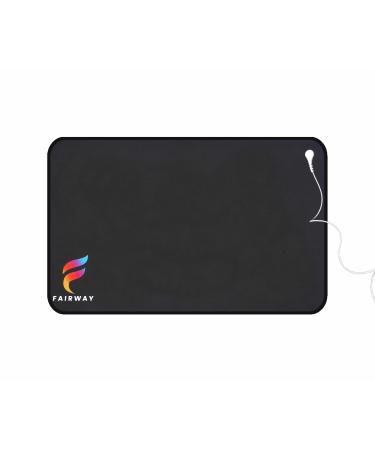 Fairway Grounding Mat Grounding pads for sleeping Pain Reliefe Energy Inflammation Balance Wellness Earth Connected Therapy Indoor Grounding Made of Conductive Carbon 15 Foot Cord